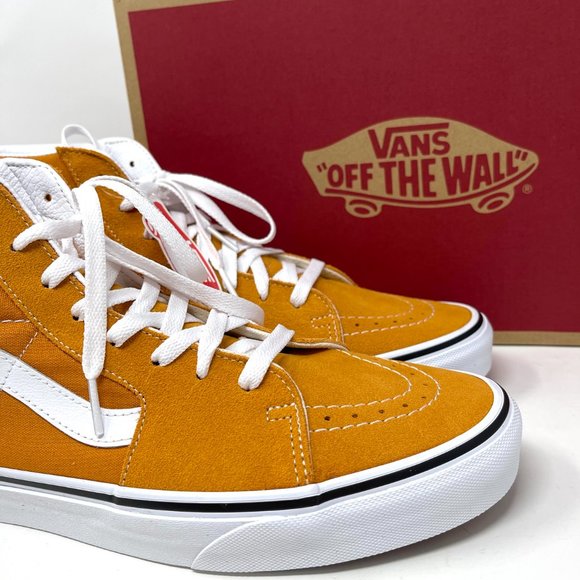 💖MEGA SALE💖Vans Sk8 Hi Man's Skateboarding Orange Suede Canvas VN0A5KRH8ED - Picture 9 of 11